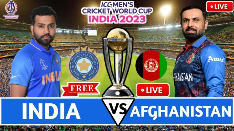India Vs Afganistan,ICC Cricket World Cup 2023: India Vs Afganistan Live Streaming