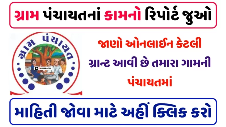 Gujarat Gram Panchayat Work Report 2022-23| Know the functions of Gram Panchayat