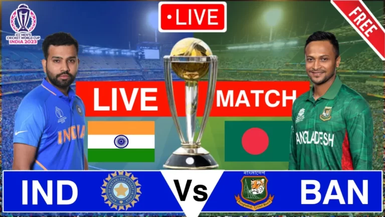 IND Vs BAN, World Cup 2023:IND vs BAN Live Streaming,India vs Bangladesh live