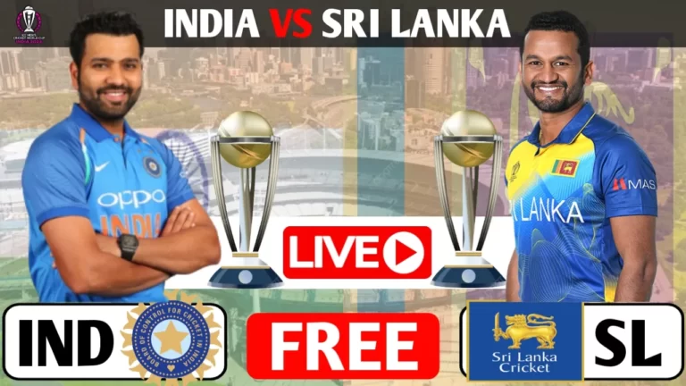 IND Vs SL,ICC World Cup 2023: INDIA Vs SRI LANKA Live Streaming