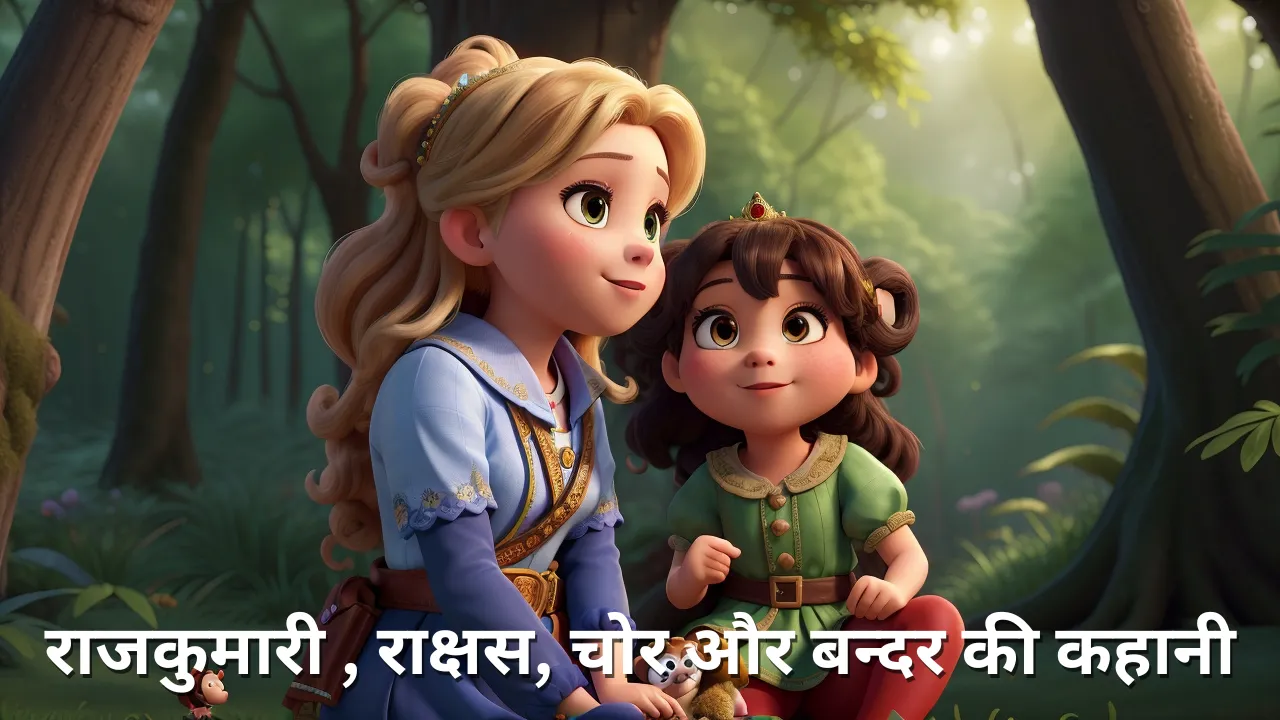 राजकुमारी , राक्षस, चोर और बन्दर की कहानी Bedtime Stories For Kids In Hindi