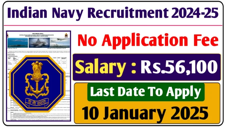 Indian Navy Recruitment 2024-25